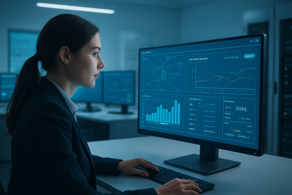 Что такое АСКУЭ? Женщина в управлении системой